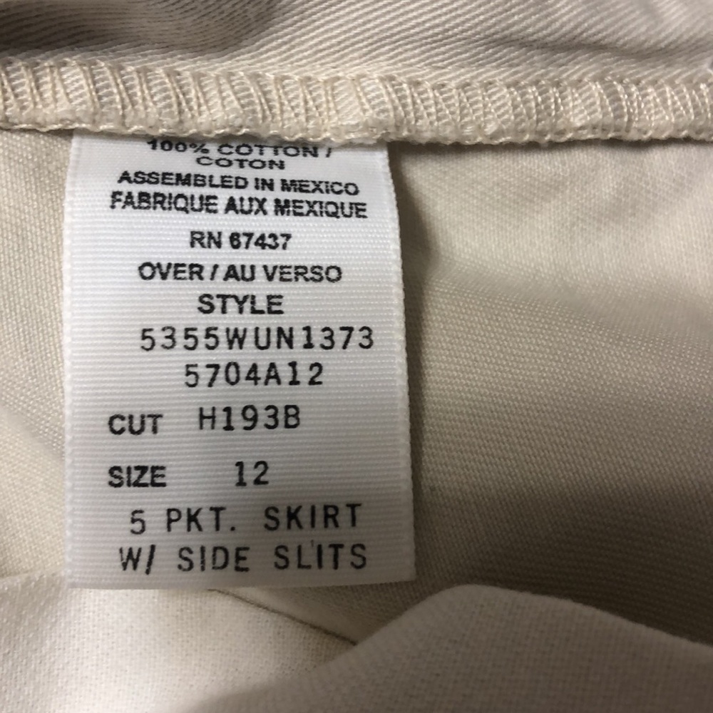 Ralph Lauren polo jeans company Chino 5 pocket skirt. 11/12 - Picture 5 of 5